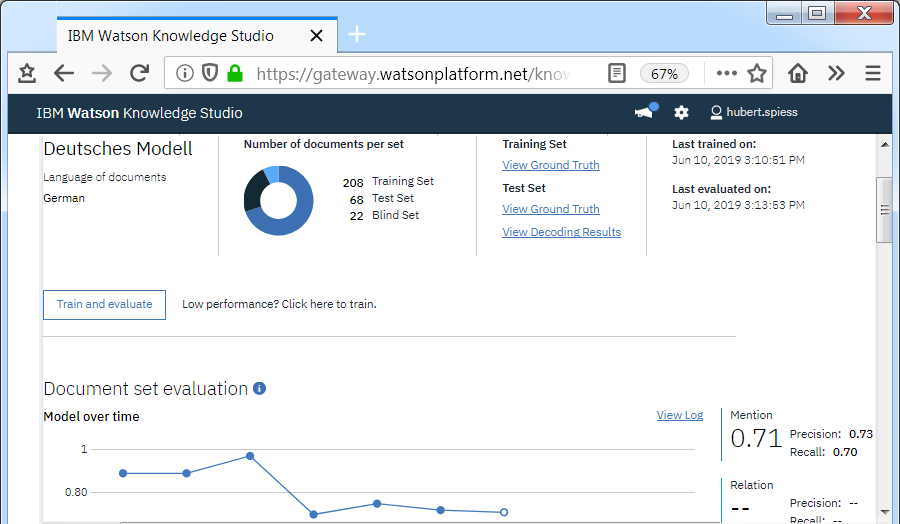 IBM Watson Knowledge Studio – Performance